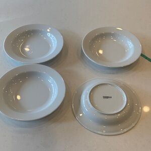 Crate&Barrel Classic White Dinnerware Set made in Poland